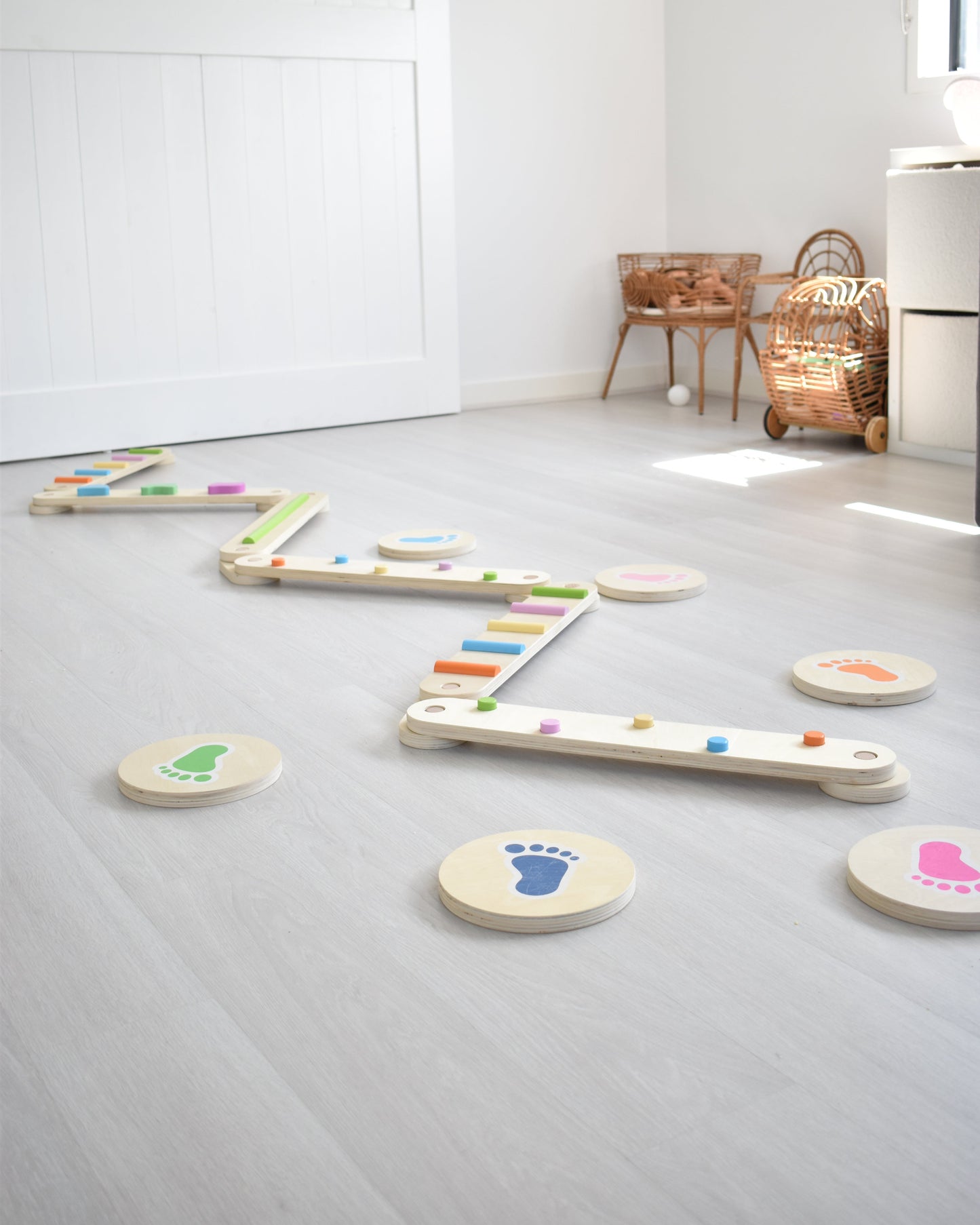 Wooden Balance Beam and Stepping stones