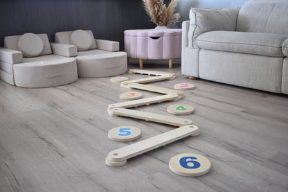 Wooden Balance Beam and Stepping stones